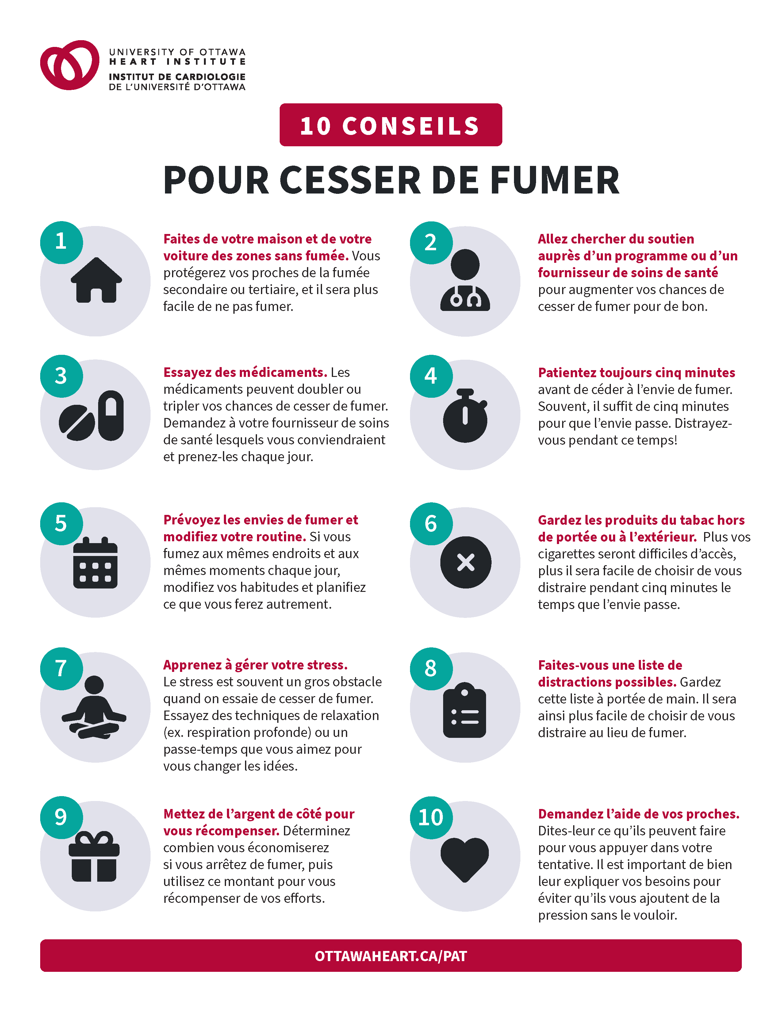 Aperçu 10 conseils pour cesser de fumer