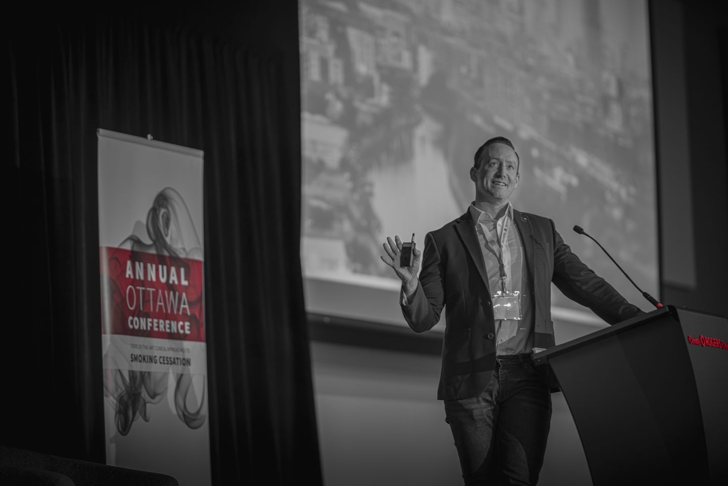 Dr. Matthew Evison speaking at the 18th Annual Ottawa Conference