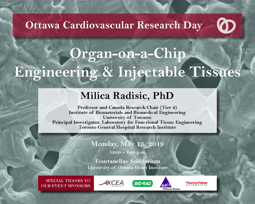 Affiche de la Journée de la recherche cardiovasculaire d'Ottawa