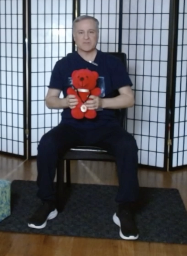 Andre Beaulne, after open heart surgery.