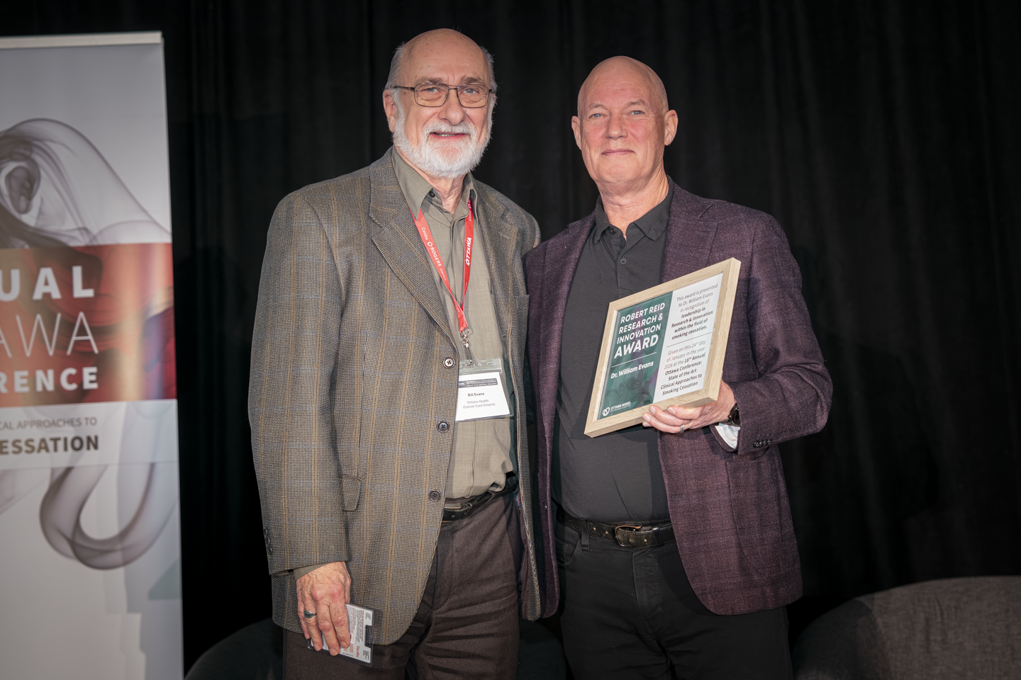 Robert Reid Research and Innovation Award winner, Dr. Bill Evans