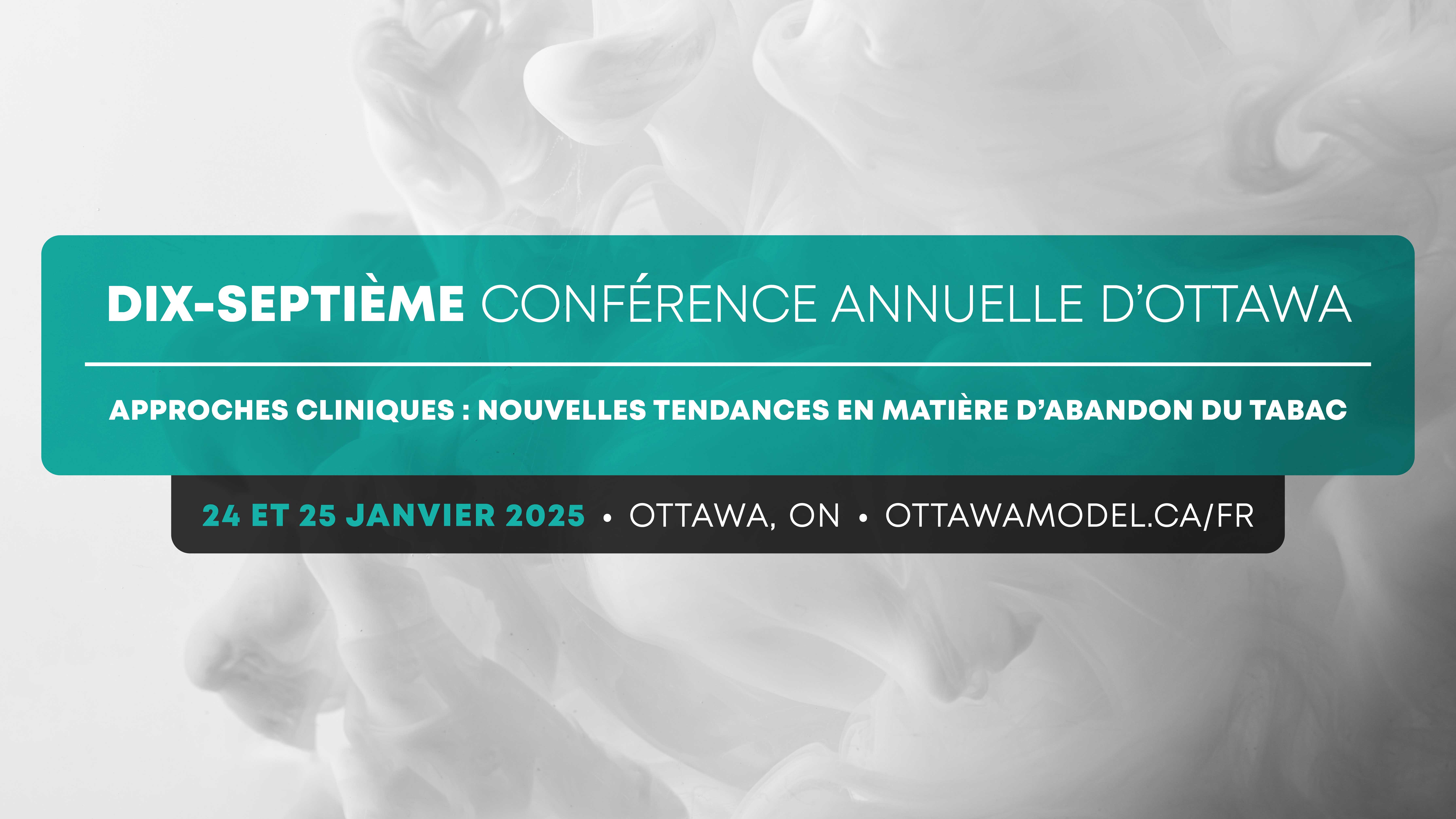 La 17e Conférence annuelle d’Ottawa – Approches cliniques : nouvelles tendances en matière d’abandon du tabac clôturera la Semaine nationale sans fumée les 24-25 janvier 2025.