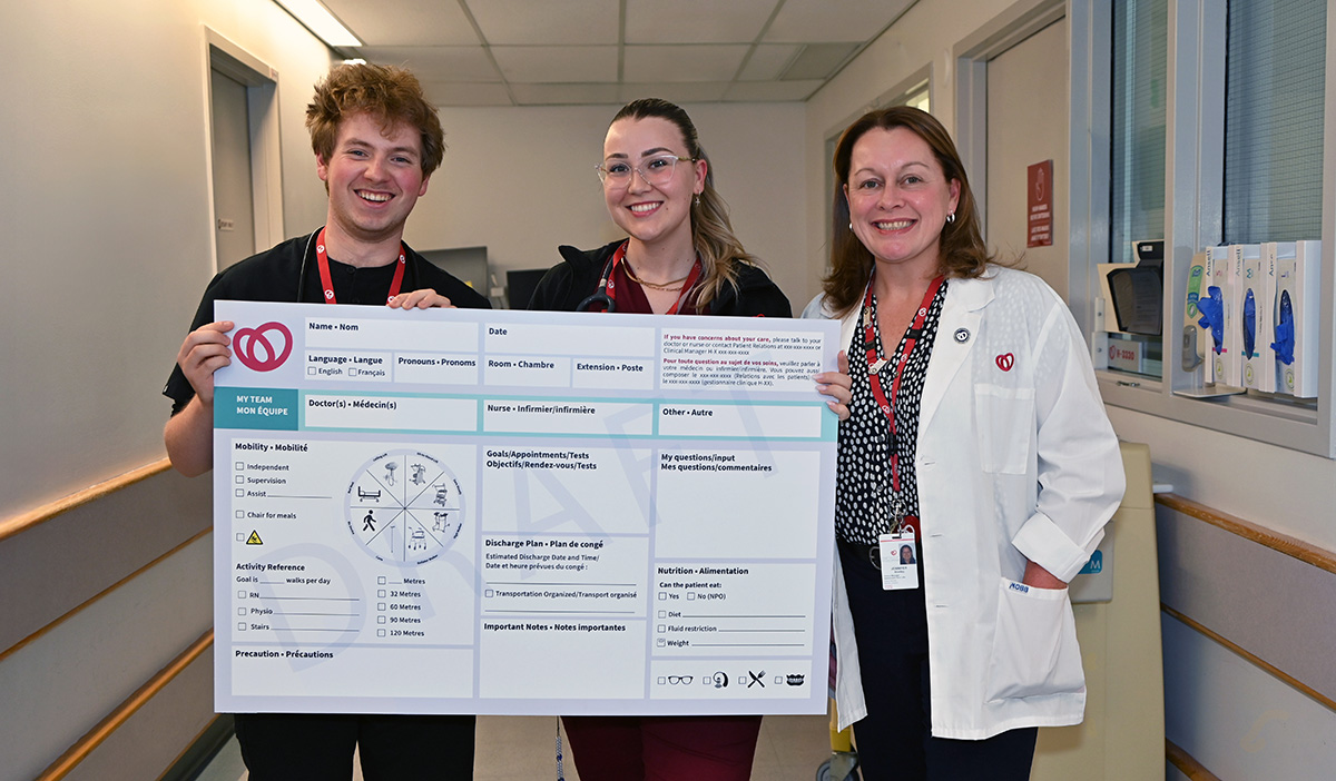 An early prototype of the redesigned whiteboard.