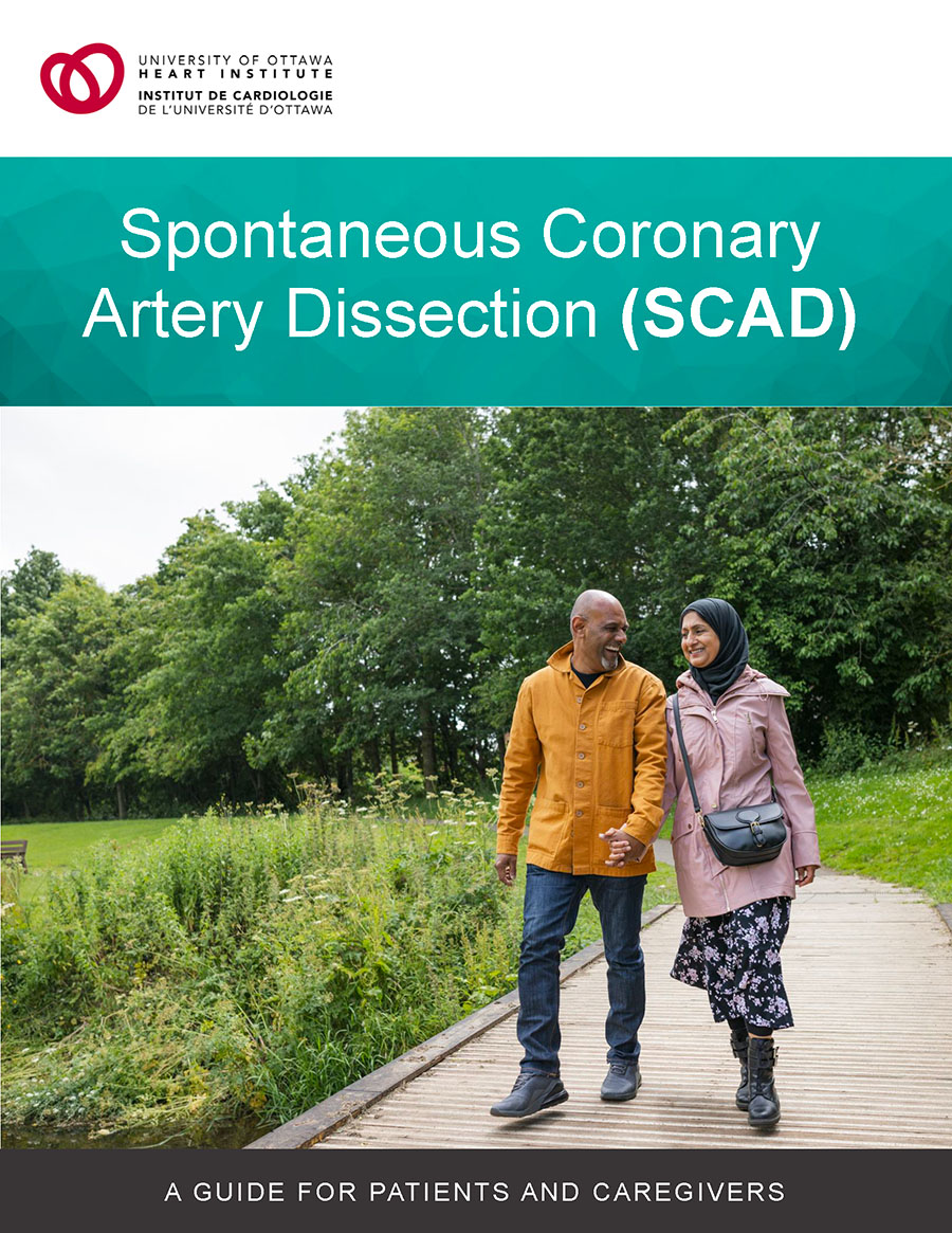 Spontaneous coronary artery dissection patient guide cover page