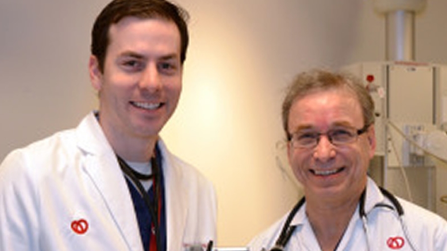 Drs. Ben Hibbert (left) and Michel Le May
