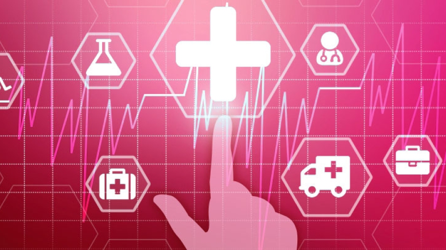 Illustration of medical symbols