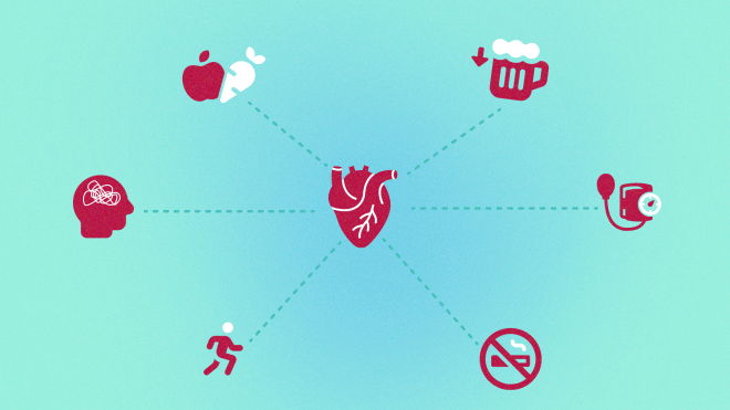 Icons of cardiovascular risk factors