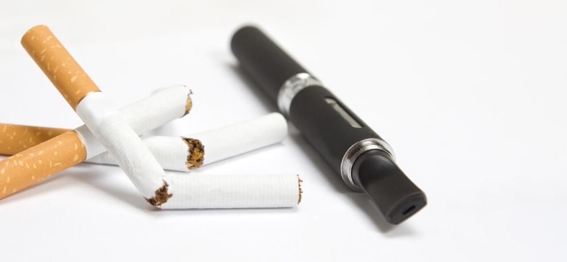 discarded cigarettes and vape