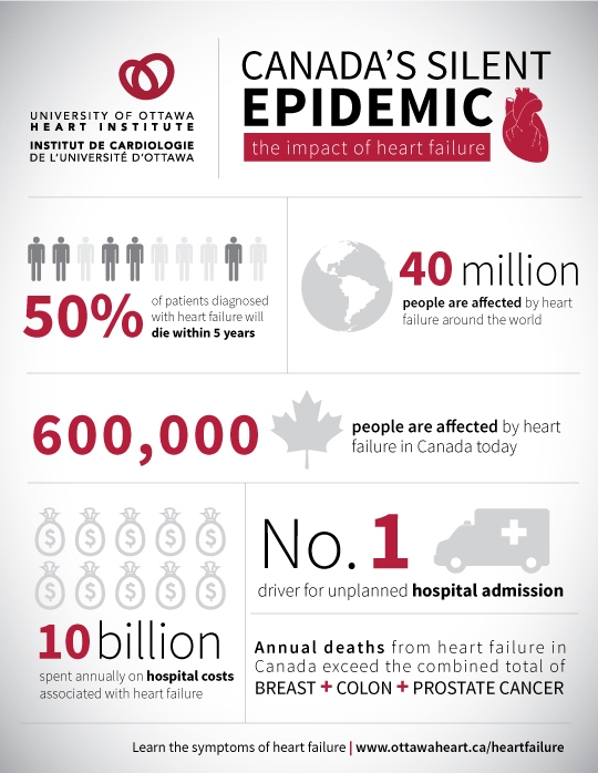 The Impact of Heart Failure infographic