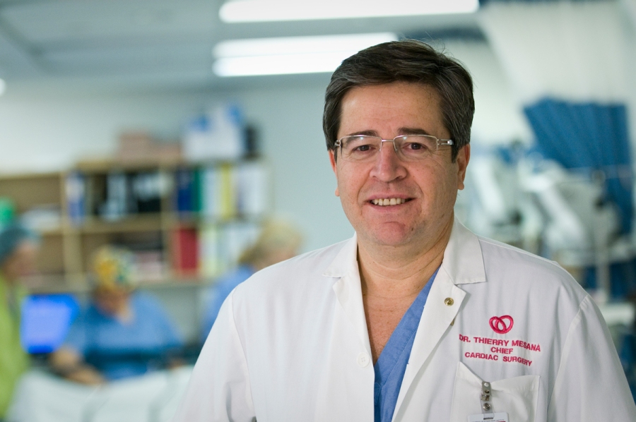 Before he was president and CEO, Dr. Thierry Mesana was chief of cardiac surgery from 2001 to 2012. This picture of him was taken in 2007.