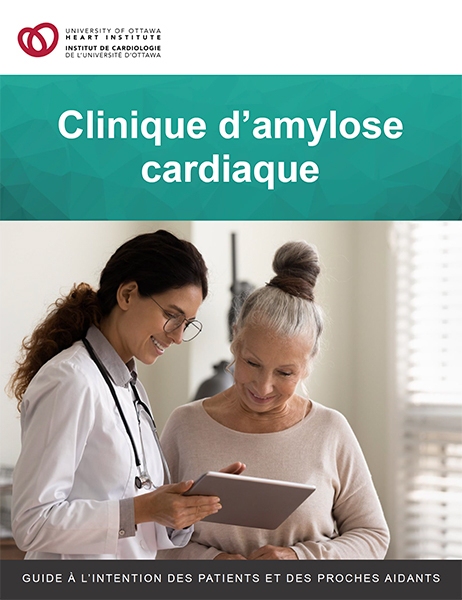 Page couverture pour Clinique d'amylose cardiaque : Guide à l'intention des patients et des proches aidants