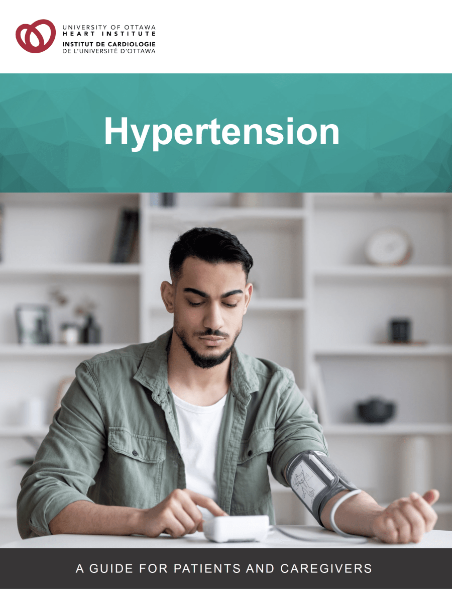 Cover page for Hypertension: A guide for patients and caregivers