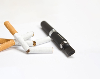 discarded cigarettes and vape