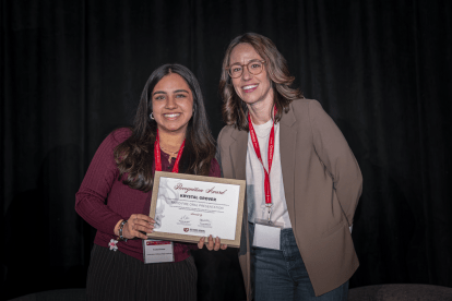 Rapid Fire Oral Presentation winner, Krystal Grover