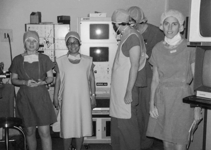 Opening of a catheterization lab, June 1976