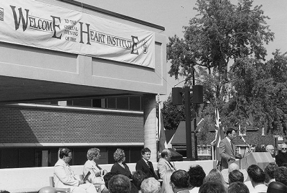 Opening of Phase 2 of the Heart Institute, 1983