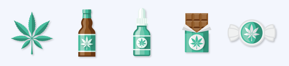 Different cannabis products