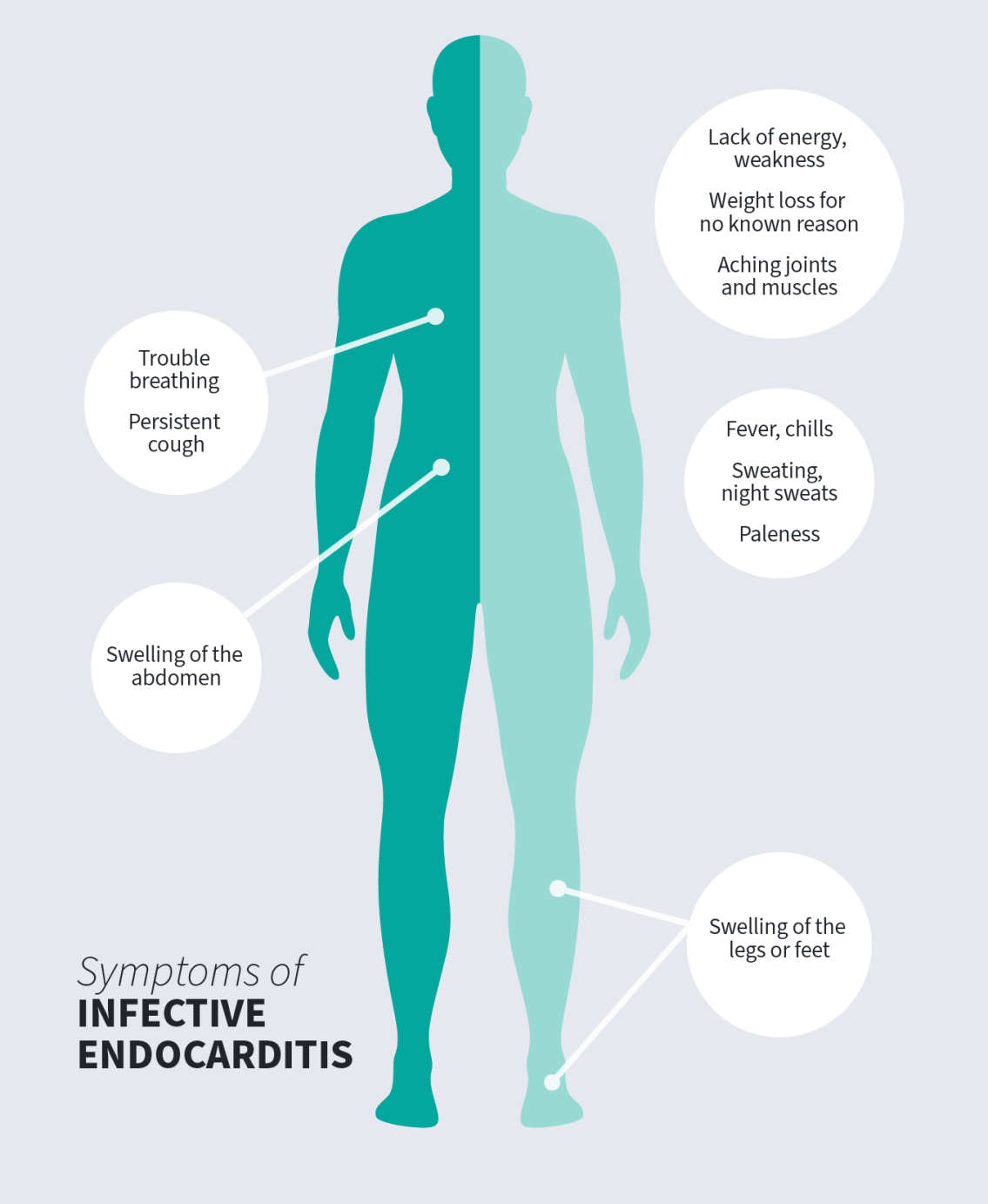 Endocarditis Symptoms Illustration