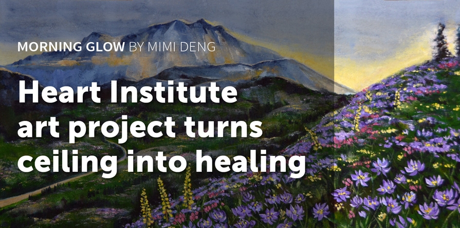 Heart Institute art project turns ceiling into healing
