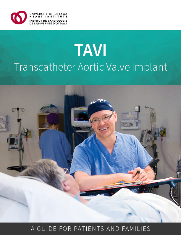TAVI: Transcatheter Aortic Valve Implant - A guide for patients and families - cover page
