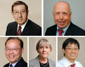 Dr Robert Roberts, Dr Lyall Higginson, Dr Benjamin Chow, Dr Ruth McPherson, Dr Peter Liu